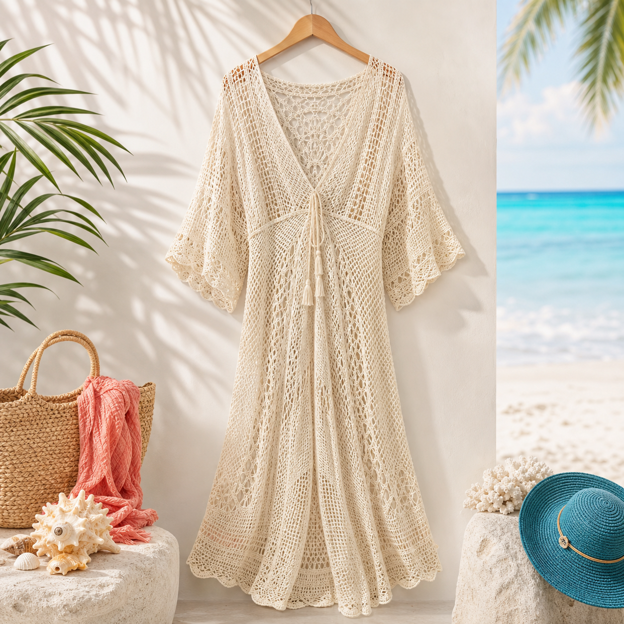 CAMISAS, VESTIDOS, CONJUNTO CROCHÊ